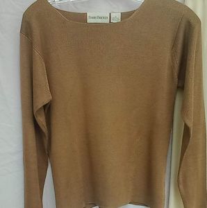Barry Bricken pure silk L/S knit sweater top